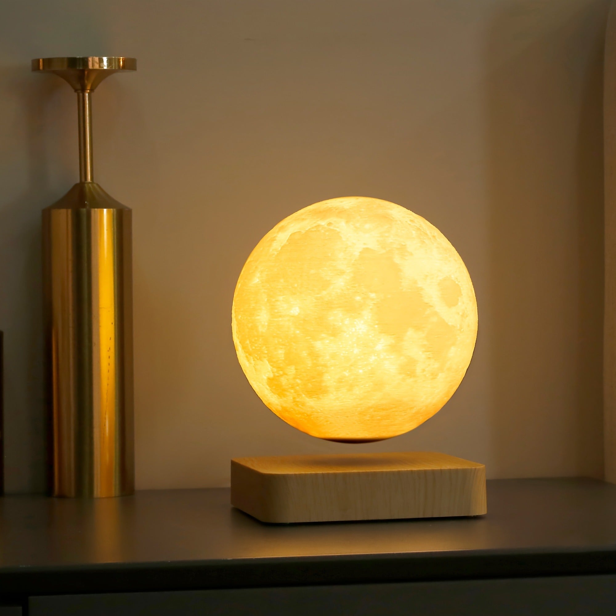 Levitating Moon Lamp – 3D Magnetic Floating LED Night Light