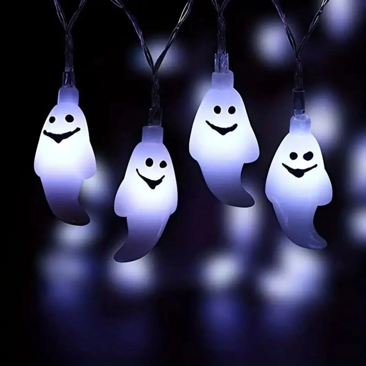 Halloween Ghost String Lights – Battery Powered LED