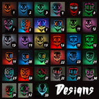 LED Purge Mask – Wireless Glowing Halloween Party Mask