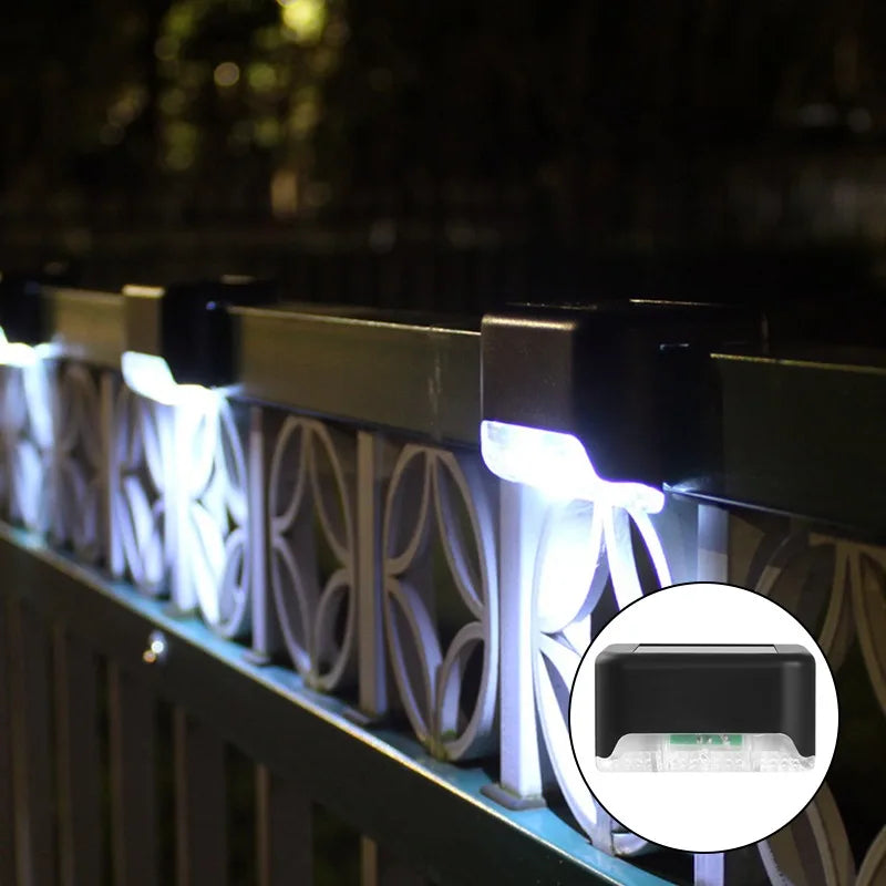 Solar LED Step Lights – Waterproof Outdoor Stair & Fence Lighting