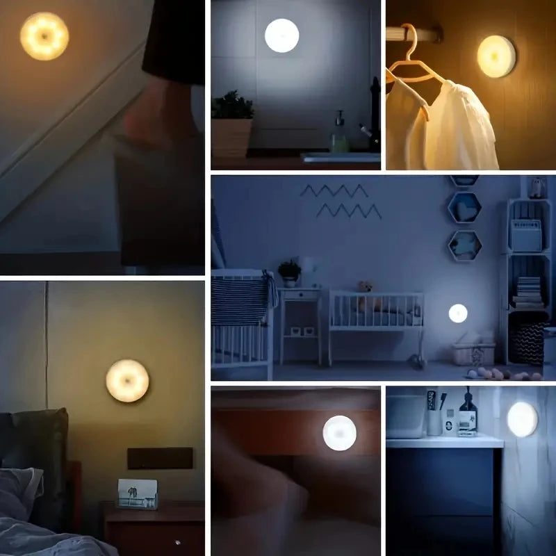 Motion Sensor Night Light – Rechargeable Wireless LED Lamp
