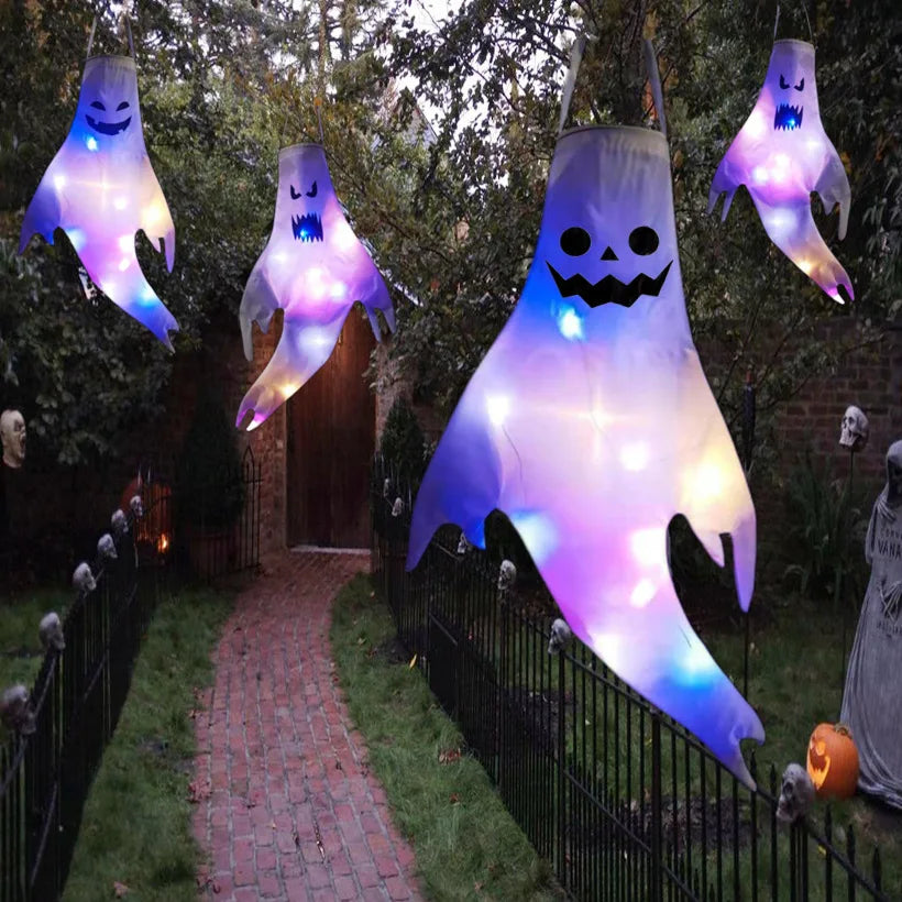 Halloween Hanging Ghost Lights – Large LED Outdoor Decoration
