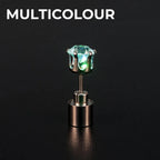 LED Luminous Stud Earrings – Colorful Glowing Zircon Party Jewelry (2PCS)