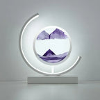 LED Sand Art Lamp – Flowing Quicksand 3D Hourglass Night Light