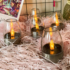 Solar LED Candle Light – Stainless Steel Outdoor Garden Lamp