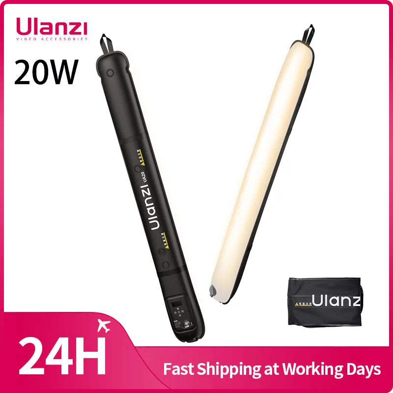 Ulanzi UA20 20W Portable Air Tube Light – Foldable Bi-Color LED Fill Light