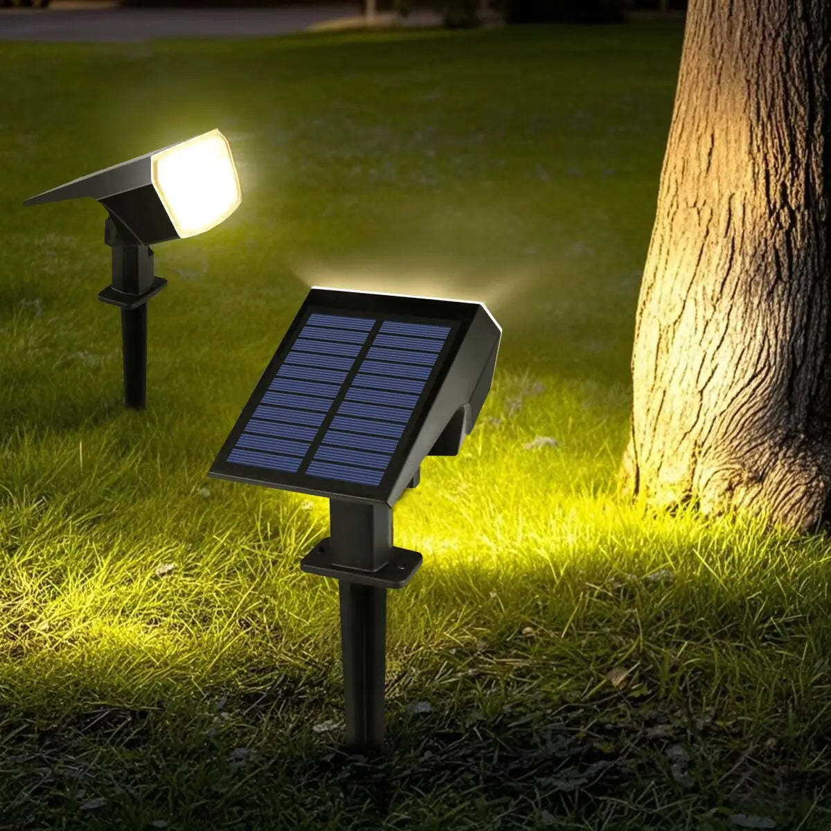 Solar Spotlights – 3-Mode Dimmable Waterproof Garden Lights