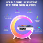 Wireless Charging Station with Bluetooth Speaker & RGB Night Light