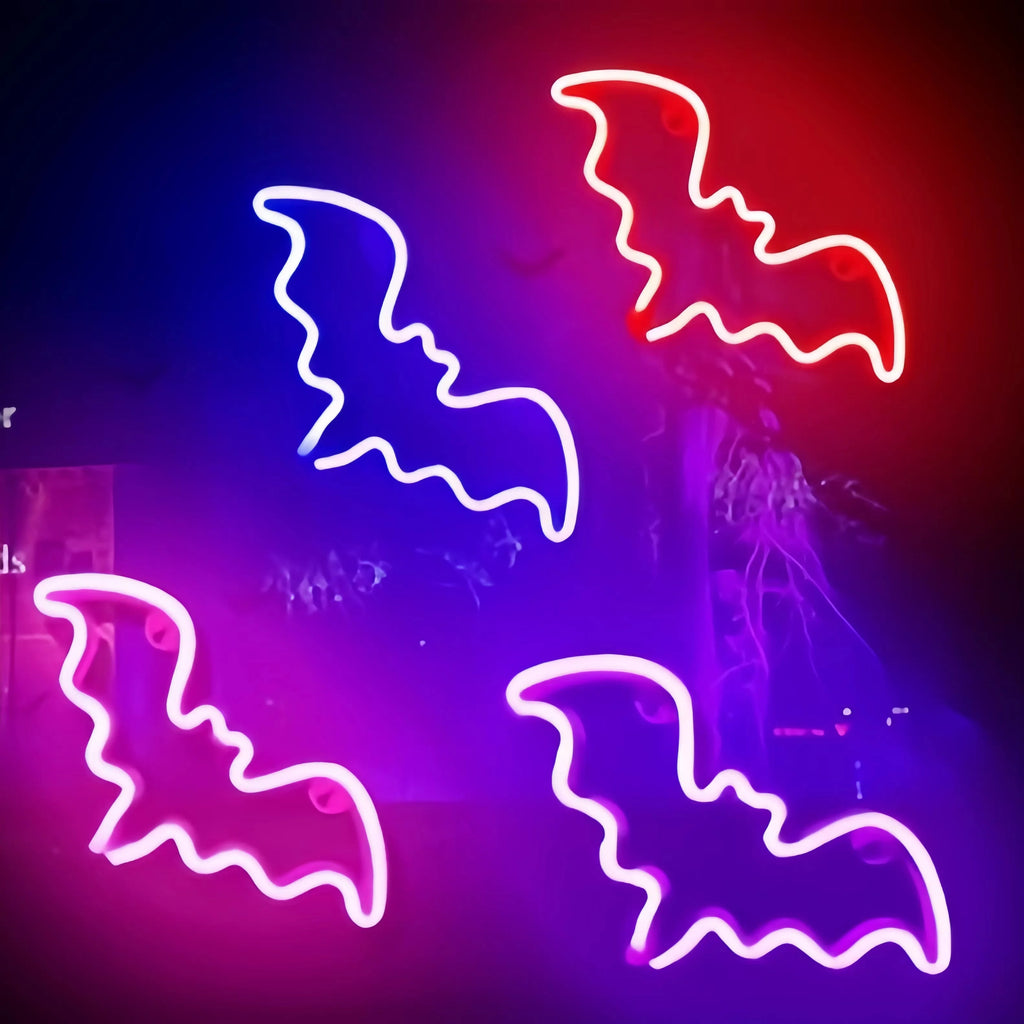 Halloween Atmosphere LED Neon Sign – USB or Battery Powered Wall Light
