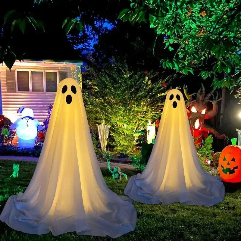 Standing Ghost Halloween Decoration with LED Lights – 49"