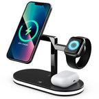 Magnetic 4 in 1 Wireless Charger Lamp For iPhone, Apple Watch, Airpods - Fast Charging Dock Station