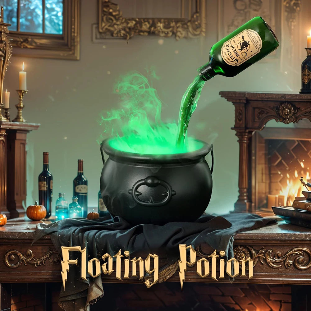 Halloween Witch Cauldron – Black Cauldron Bucket Candy Bowl & Party Prop