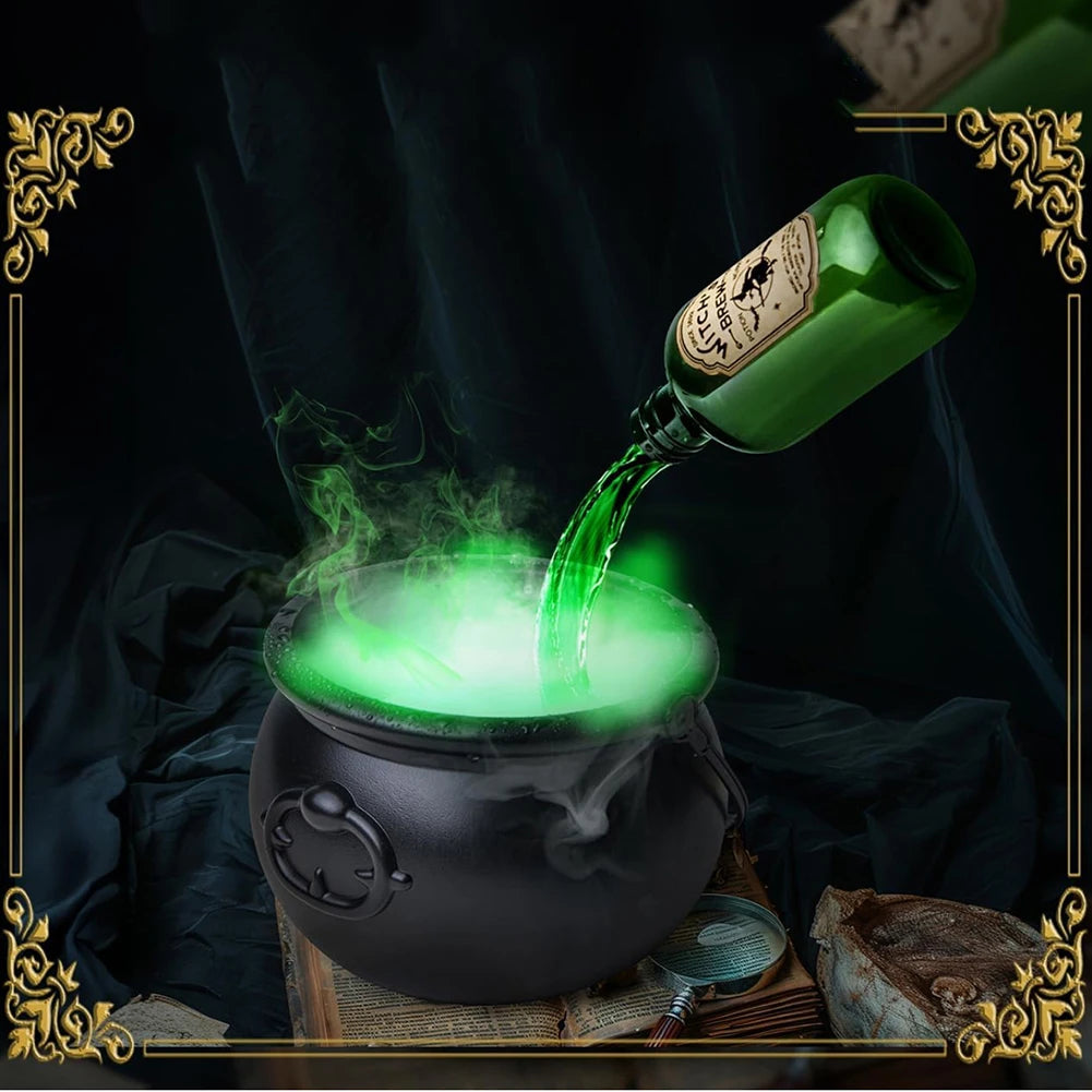 Halloween Witch Cauldron – Black Cauldron Bucket Candy Bowl & Party Prop