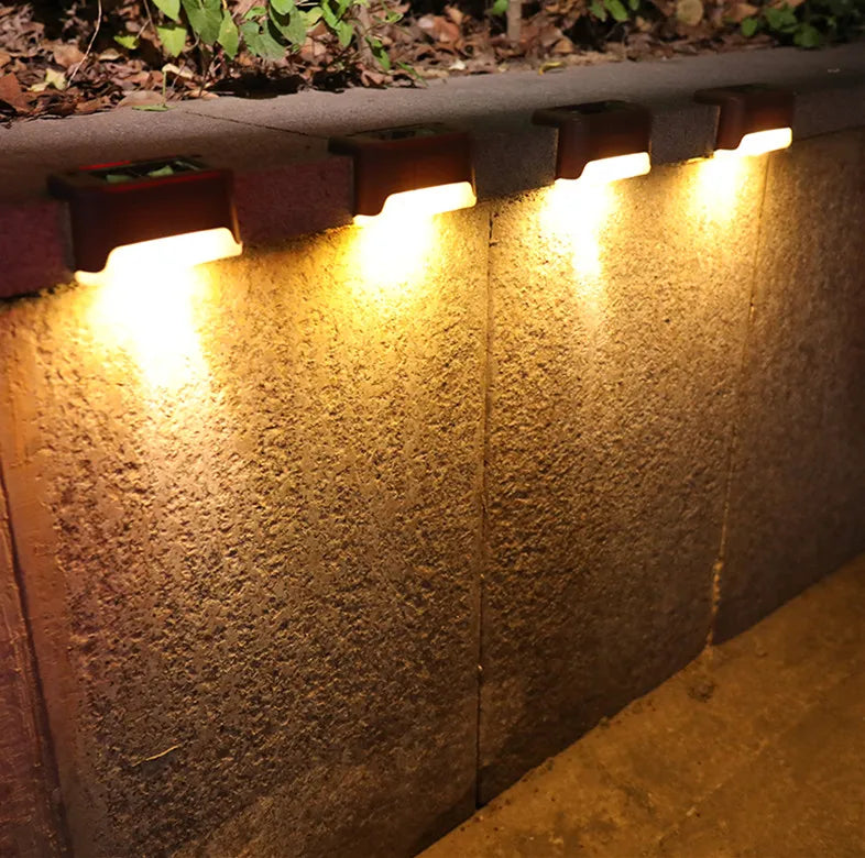 Solar LED Step Lights – Waterproof Outdoor Stair & Fence Lighting