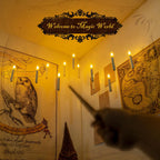 Floating LED Candles with Remote – Hanging Magic Wand Set