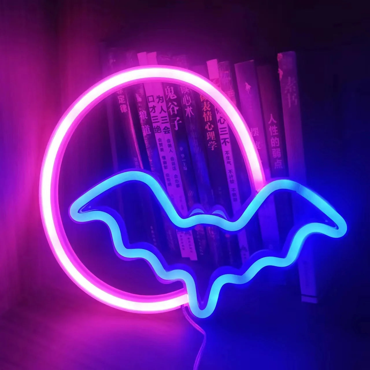 Halloween Atmosphere LED Neon Sign – USB or Battery Powered Wall Light