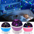 Galaxy Projector Night Light – Rotating Starry Sky & Moon Lamp for Kids