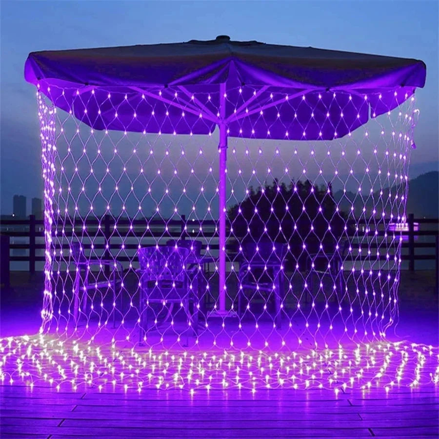Holidays LED Net Mesh Lights – Fairy Curtain Garland