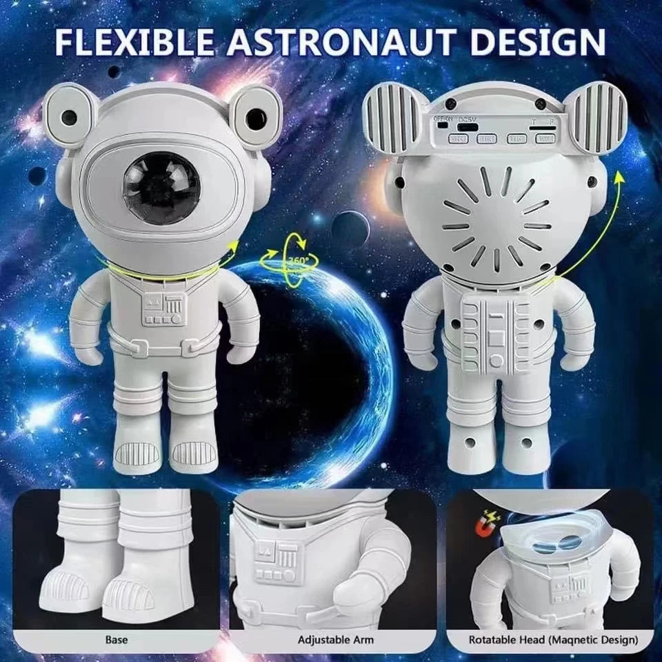 Smart Astronaut Galaxy Projector – 82 Effects – Bluetooth Starry Sky & Nebula Night Light