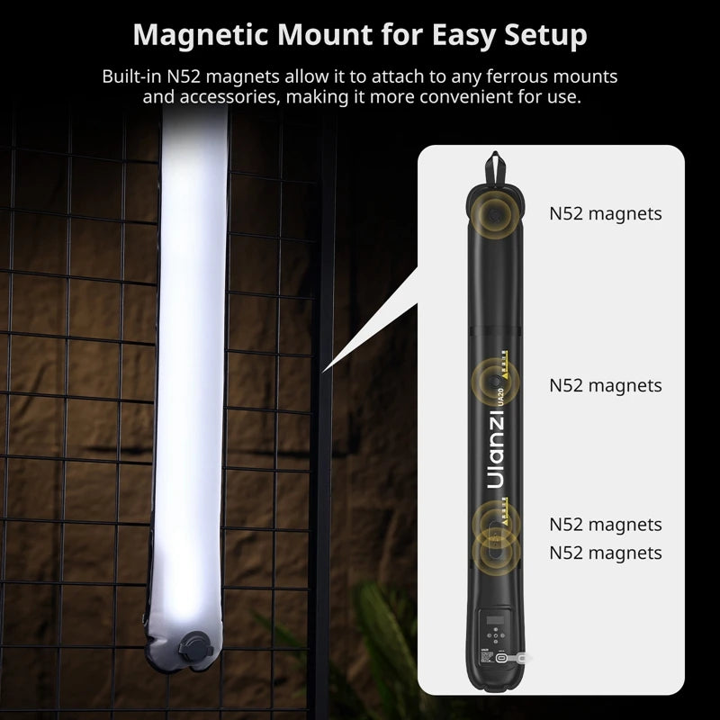 Ulanzi UA20 20W Portable Air Tube Light – Foldable Bi-Color LED Fill Light