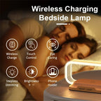 LED Wireless Charger Lamp – Touch Control Desk Light with Phone Stand