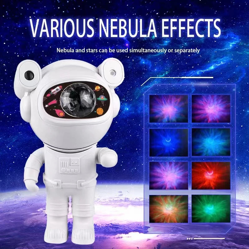 Smart Astronaut Galaxy Projector – 82 Effects – Bluetooth Starry Sky & Nebula Night Light