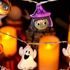 Halloween LED String Lights – Ghost, Witch, Cat, Pumpkin & Spider Web