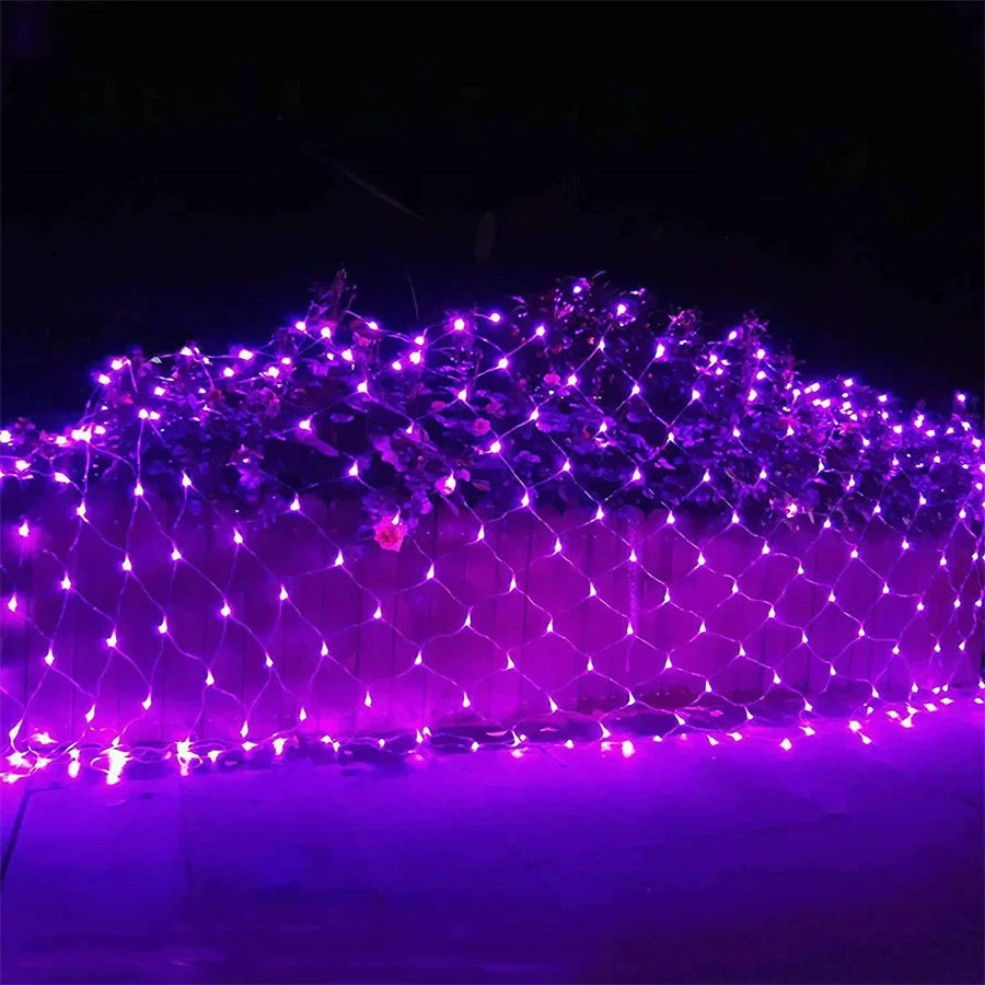 Holidays LED Net Mesh Lights – Fairy Curtain Garland