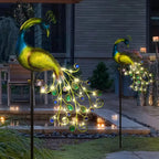 Solar Peacock Garden Statue – LED Outdoor Decorative Lawn Ornament