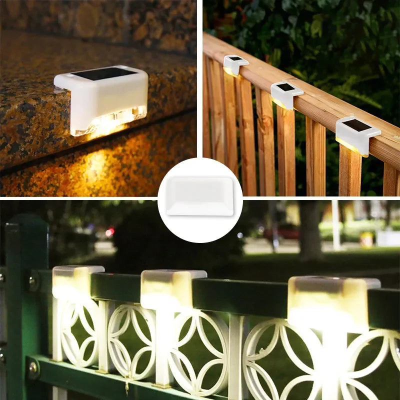 Solar LED Step Lights – Waterproof Outdoor Stair & Fence Lighting
