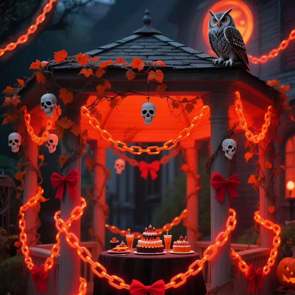 Halloween Chain String Lights – 2M/3M, Solar or Battery Powered
