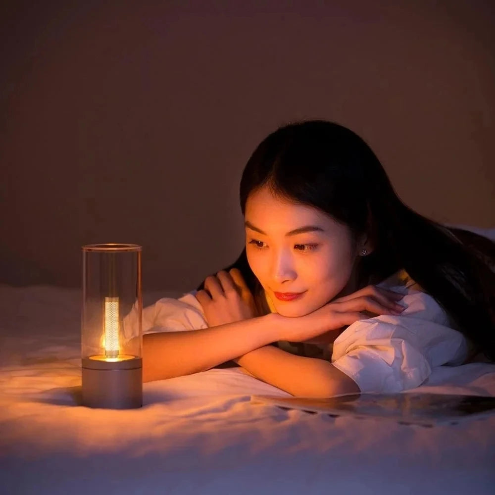 Rechargeable Candle Lamp – Portable Stepless Dimming Atmosphere Light