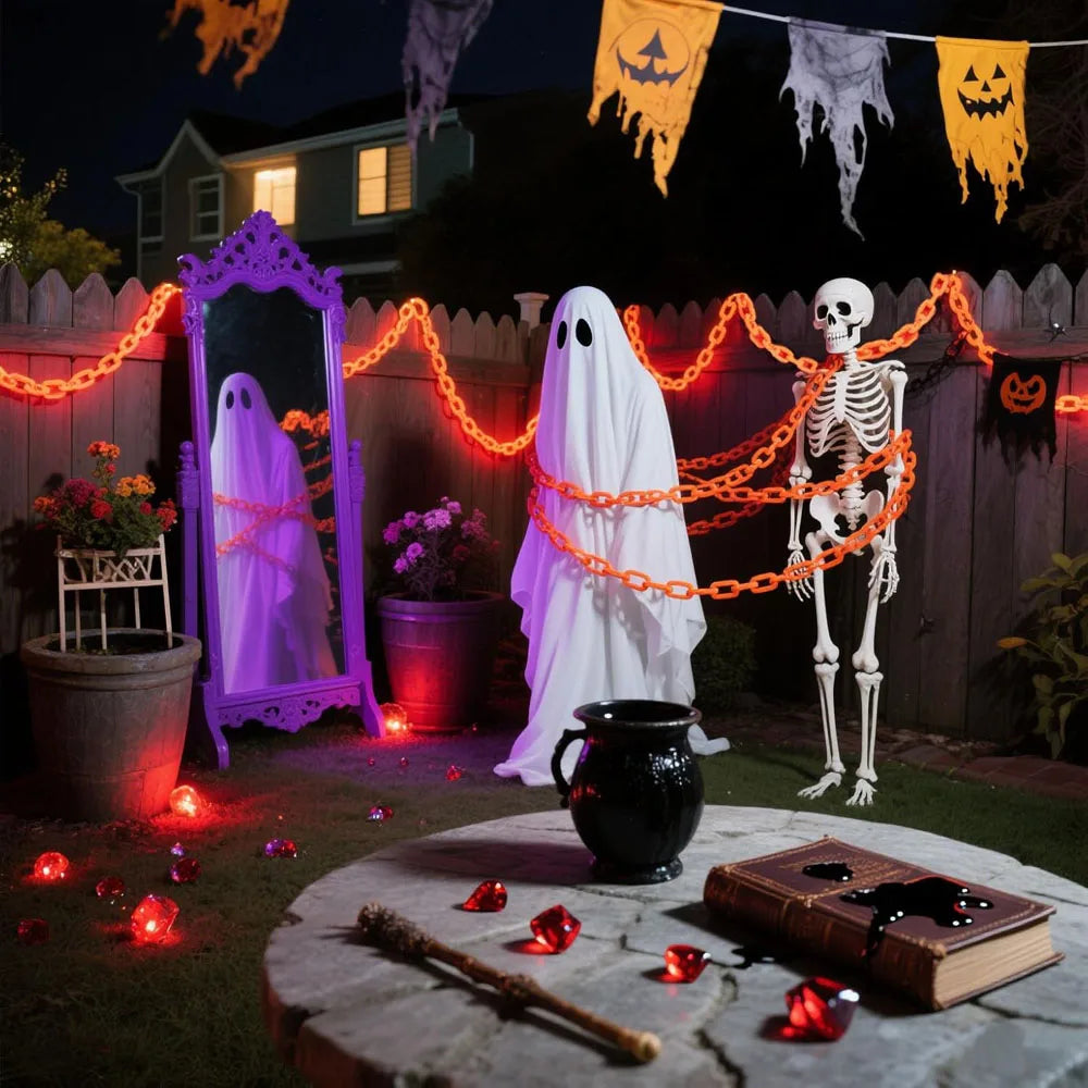 Halloween Chain String Lights – 2M/3M, Solar or Battery Powered