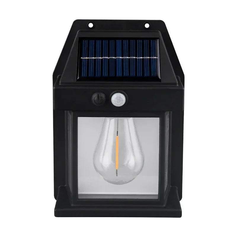 Cozy Solar Outdoor Filament Lamp with Motion Sensor
