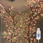Cherry Blossom LED Tree Light – 96 LEDs with USB Power & 8 Modes