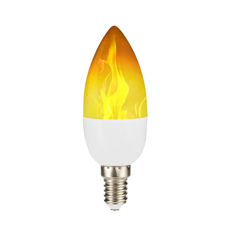 LED Flame Effect Bulb – E14/E27 Flickering Fire Light