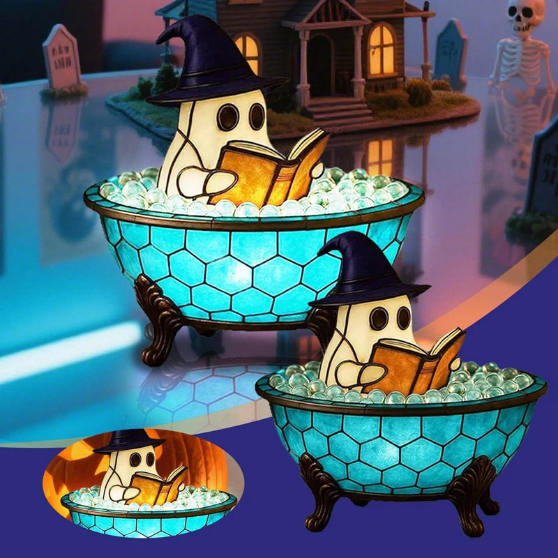 Halloween Ghost Bubble Bath LED Light – Color-Changing Mood Lamp