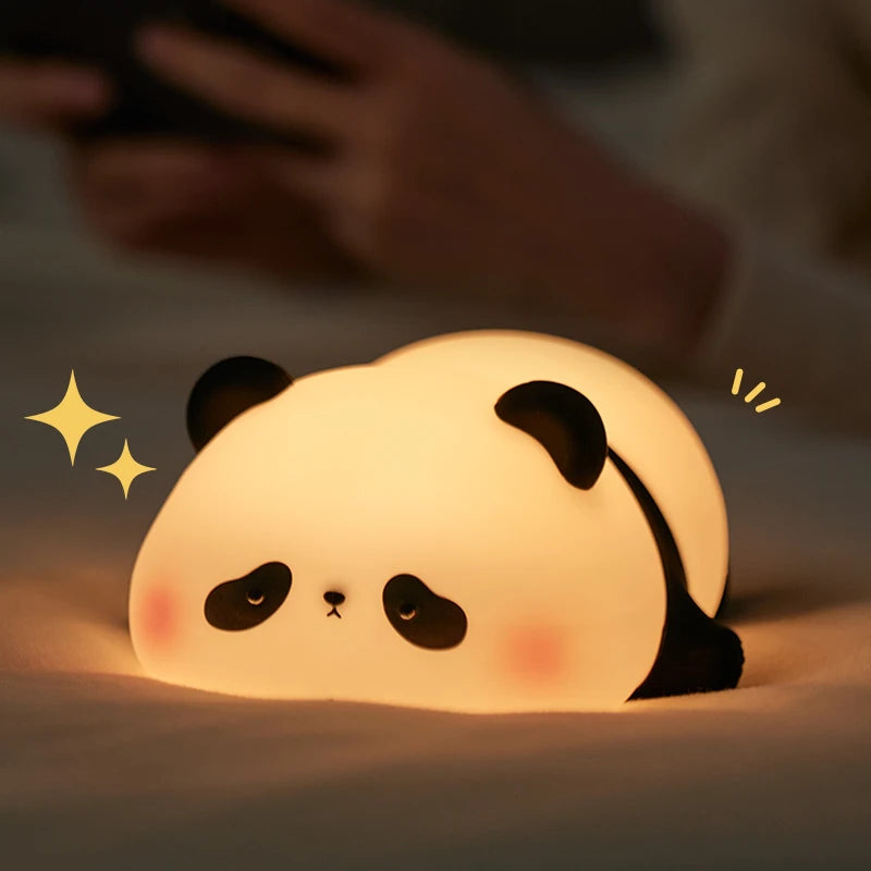 Cute Animal Night Light – Panda, Capybara, Axolotl & More (USB Rechargeable)