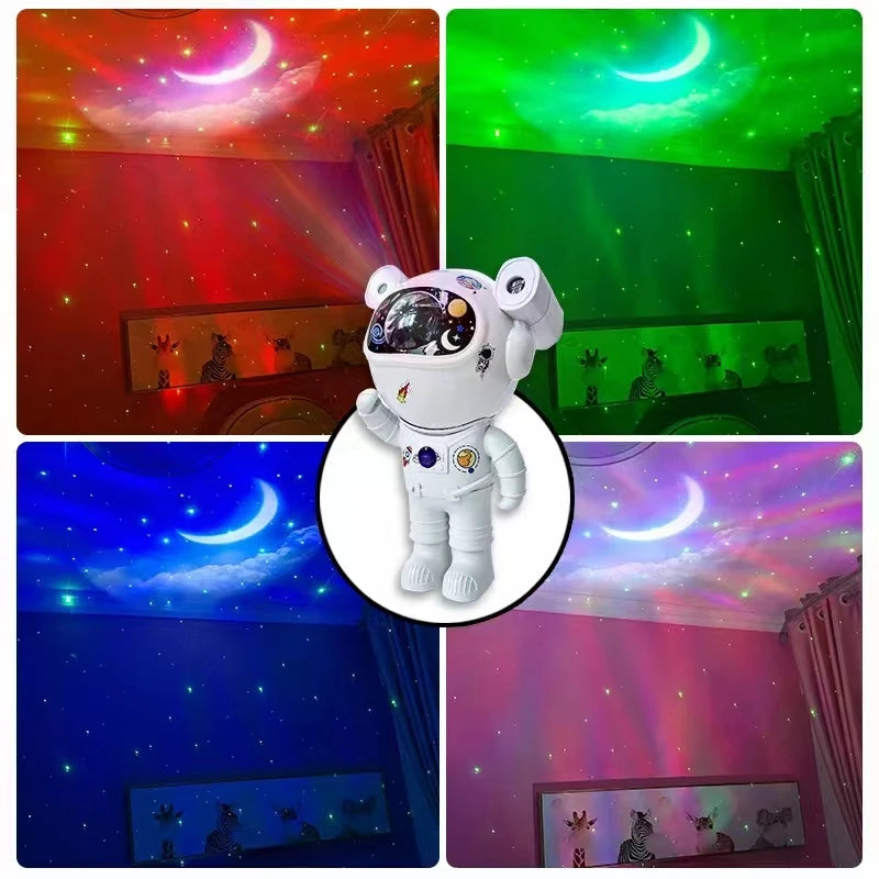 Smart Astronaut Galaxy Projector – 82 Effects – Bluetooth Starry Sky & Nebula Night Light