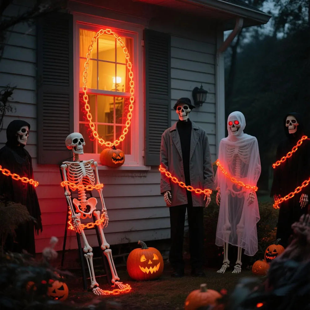 Halloween Chain String Lights – 2M/3M, Solar or Battery Powered