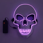Halloween LED Skull Mask – Glowing Cold Light Full Face Mask