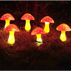 Solar Mushroom Fairy Lights – Christmas & Garden Outdoor Decoration