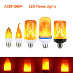 LED Flame Effect Bulb – E14/E27 Flickering Fire Light