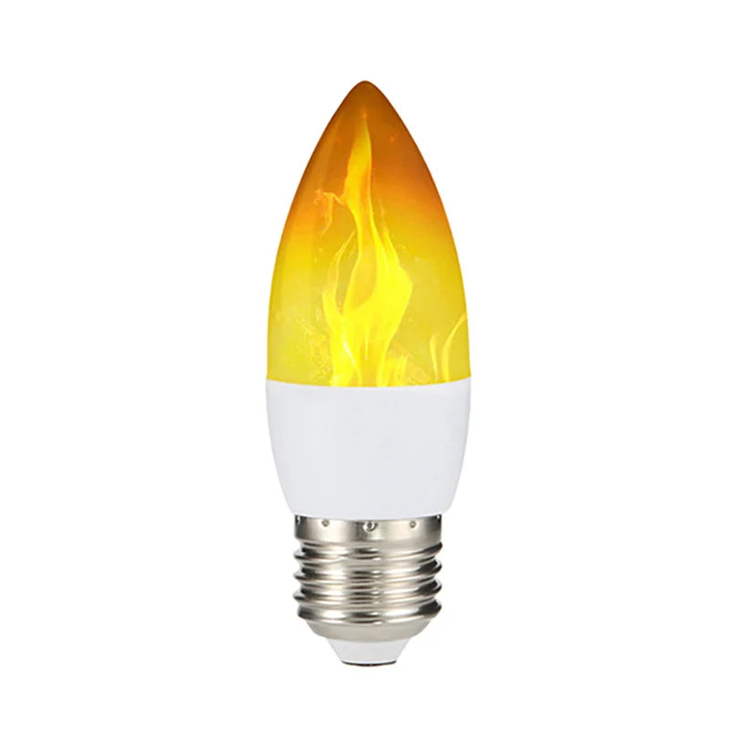 LED Flame Effect Bulb – E14/E27 Flickering Fire Light