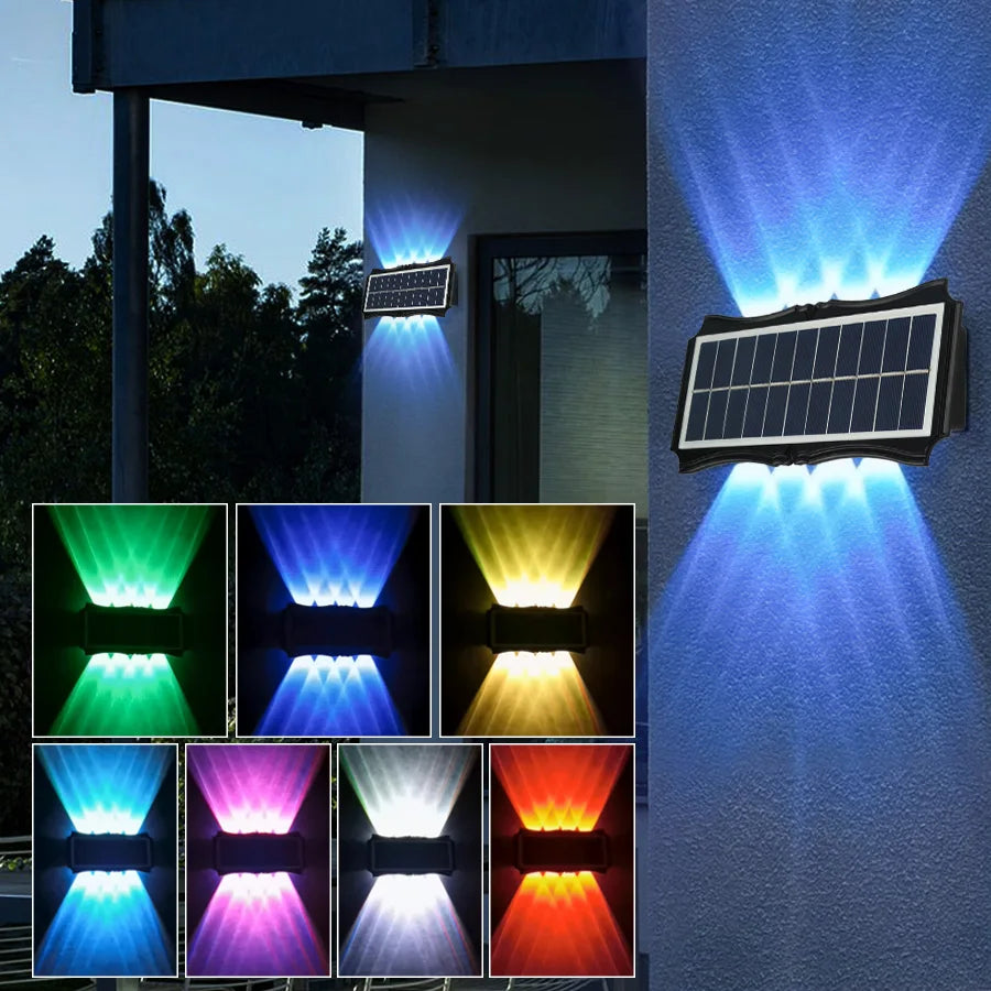 Solar LED Wall Lamp – Up & Down Outdoor Waterproof Lighting