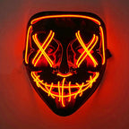 LED Purge Mask – Wireless Glowing Halloween Party Mask
