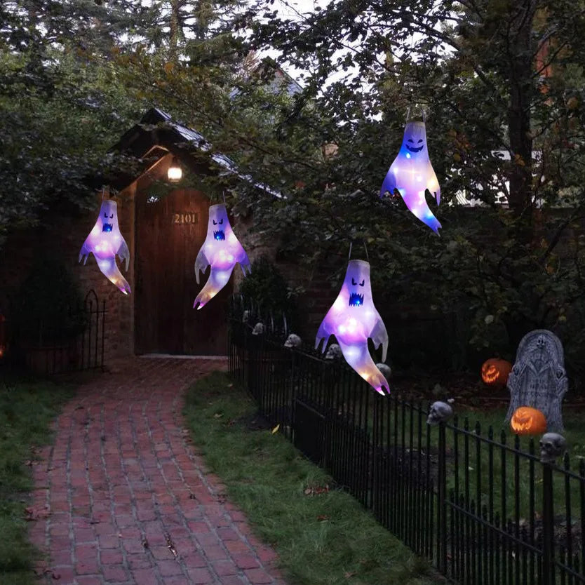 Halloween Hanging Ghost Lights – Large LED Outdoor Decoration