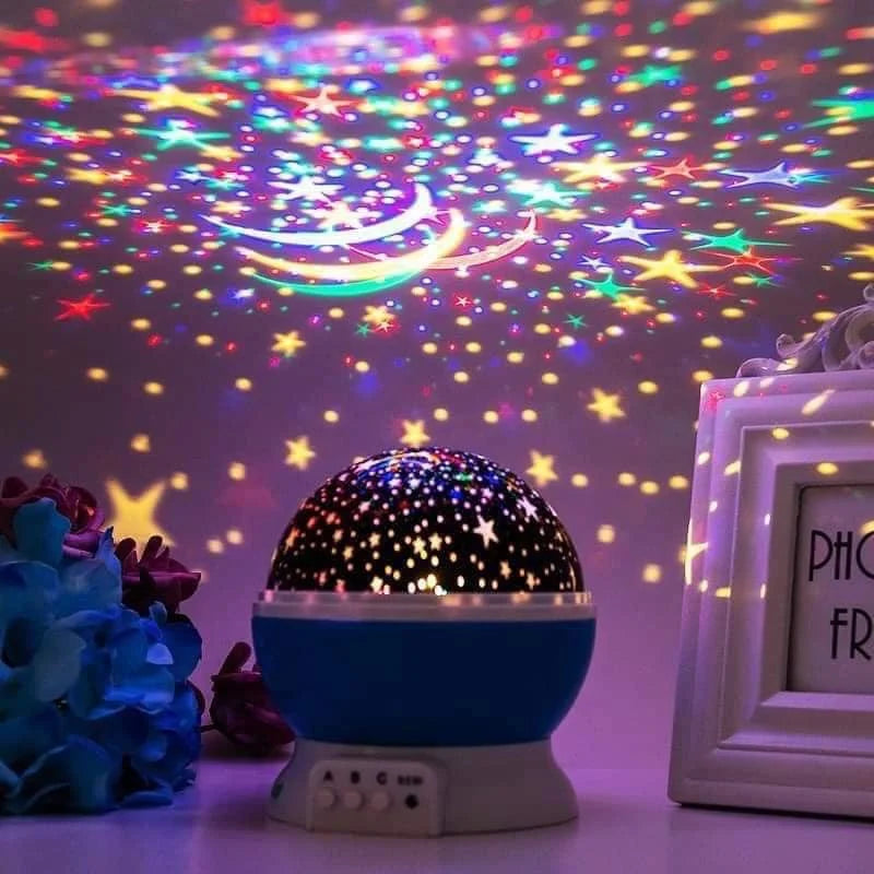 Galaxy Projector Night Light – Rotating Starry Sky & Moon Lamp for Kids