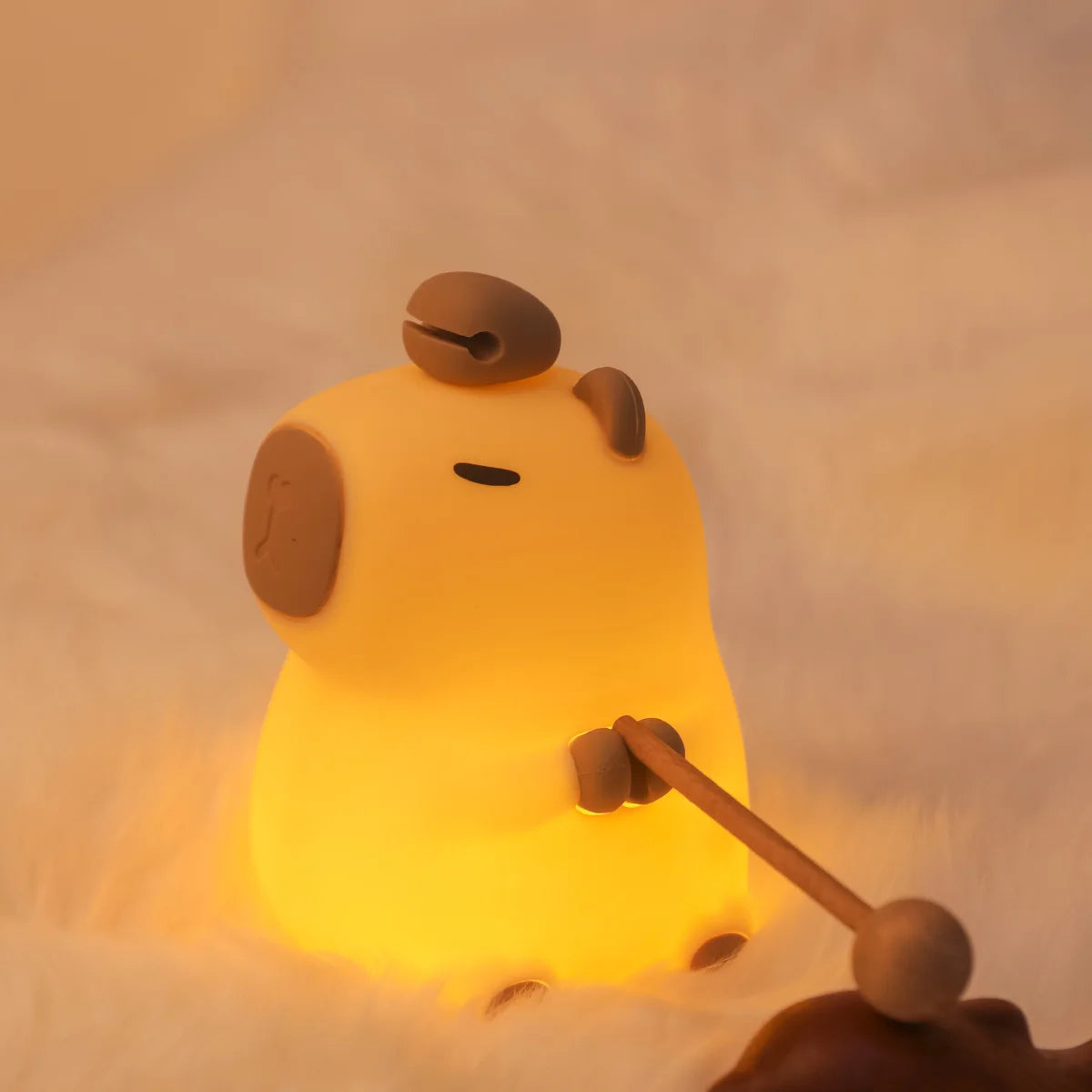 Cute Animal Night Light – Panda, Capybara, Axolotl & More (USB Rechargeable)