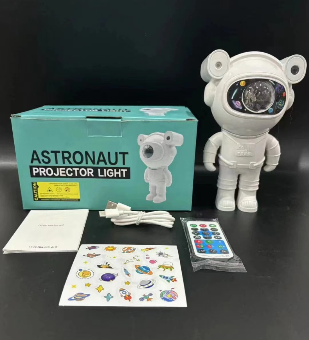 Smart Astronaut Galaxy Projector – 82 Effects – Bluetooth Starry Sky & Nebula Night Light